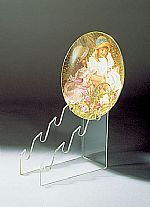 Plate Holders - Lucite Four Piece Plate Display